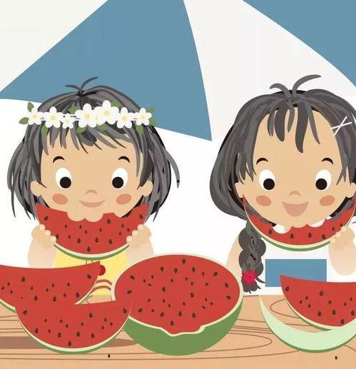 农村吃瓜动漫头像,农村吃瓜动漫头像里的田园风情